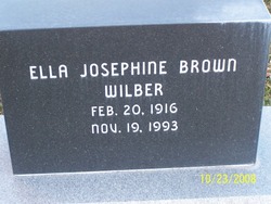 Ella Josephine “Jo” <I>Brown</I> Wilber 