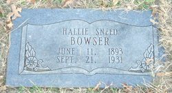 Hallie <I>Sneed</I> Bowser 