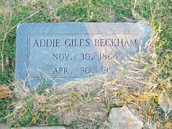 Addie <I>Giles</I> Beckham 