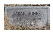 Sarah Jane “Sallie” <I>Fitzgerald</I> Kines 