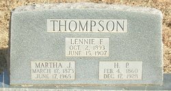 Martha J. <I>Johnson</I> Thompson 