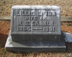 Lillie <I>Epton</I> Cannon 