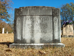 Fannye <I>Peoples</I> Arthur 