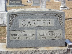 Sallie Rebecca <I>Booker</I> Carter 