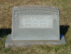 Betty Jane <I>Broughton</I> Johnson 