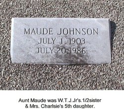 Maude <I>Johnson</I> Trammell 
