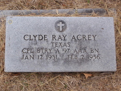 Corp Clyde Ray Acrey 