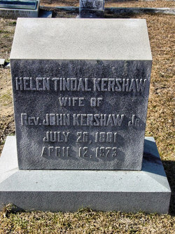 Helen <I>Tindal</I> Kershaw 
