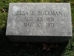 Elsa Minnie <I>Forster</I> Buckman 