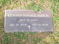 Pvt Richard Donald Baer Sr.