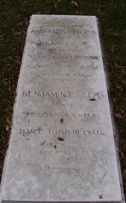 Maj Benjamin Francis Weems 
