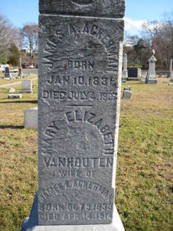 Mary Elizabeth <I>Van Houten</I> Ackerman 