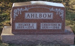 Christine Mildred <I>Tollefson</I> Ahlbom 