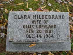 Clara Elizabeth <I>Hildebrand</I> Copeland 