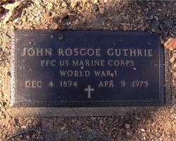 PFC John Roscoe Guthrie 