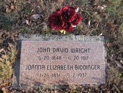 Joanna Elizabeth “Ann” <I>Biddinger</I> Wright 
