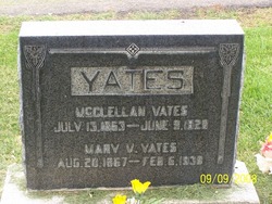 Mary Virginia <I>Higbee</I> Yates 