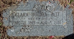 Clara Mary <I>Holden</I> Pate 