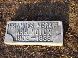 Frances <I>McCall</I> Arrington 