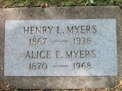 Alice Jane <I>Evans</I> Myers 
