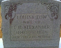 Louisa <I>Low</I> Alexander 