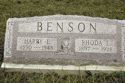 Rhoda Ellen <I>Rupert</I> Benson 