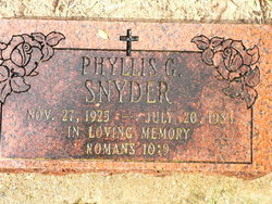 Phyllis Garldine <I>White</I> Snyder 