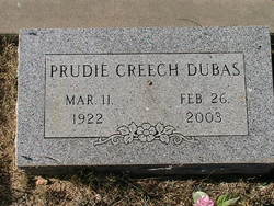 Prudence Ann <I>Creech</I> Dubas 