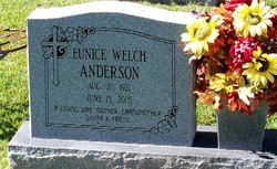 Eunice <I>Welch</I> Anderson 