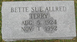 Bette Sue <I>Allred</I> Terry 