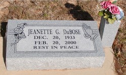 Jeanette G <I>Gaines</I> DuBose 