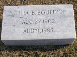 Julia Blanton <I>Burchett</I> Boulden 