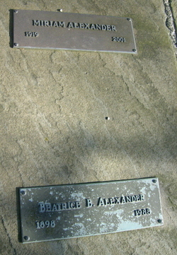Beatrice <I>Bartholow</I> Alexander 