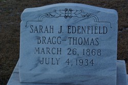 Sarah Jane “Sally” <I>Edenfield</I> Bragg 