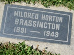 Mildred <I>Horton</I> Brassington 