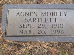 Agnes Elizabeth <I>Breedlove</I> Mobley Bartlett 