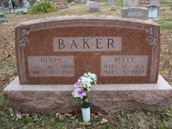 Mary Elizabeth  Jane “Betty” <I>Reed</I> Baker 