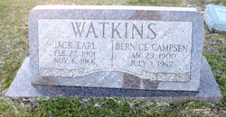 Bernice <I>Campsen</I> Watkins 