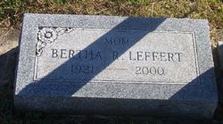 Bertha Rosetta <I>Timm</I> Leffert 