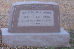 Lillie Belle “Lilly” <I>Bannister</I> Swan 