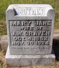 Mary Jane <I>Baucum</I> Craven 