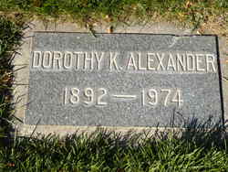 Dorothy K Alexander 
