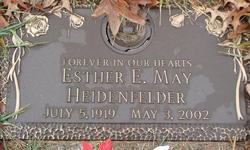 Esther E. <I>May</I> Heidenfelder 