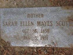 Sarah Ellen <I>Mayes</I> Scott 