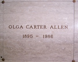 Olga Lucetta <I>Carter</I> Allen 