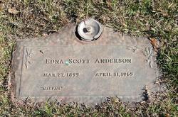 Edna <I>Scott</I> Anderson 