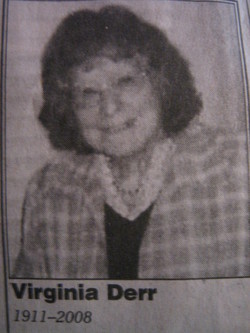 Virginia “Virgie” <I>Martin</I> Derr 