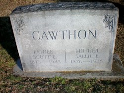 Sallie E. <I>Taylor</I> Cawthon 