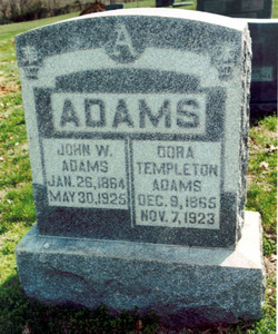Dora Ada <I>Templeton</I> Adams 