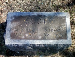 Martha “Mattie” <I>Andrews</I> Scott 